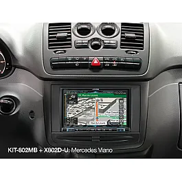 Alpine Installation Kit with CAN Interface and Steering Wheel Remote Control Interface for Mercedes - KIT-802MB