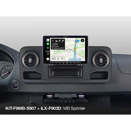 Alpine KIT-F9MB-S907 installation Kit for Mercedes Sprinter W907 (VS 30) from 2018 and newer Alpine KIT-F9MB-S907 installation Kit for Mercedes Sprinter W907 (VS 30) from 2018 and newer