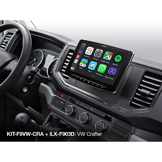 Alpine KIT-F9VW-CRA installation Kit for VW Crafter from 2017 and newer Alpine KIT-F9VW-CRA installation Kit for VW Crafter from 2017 and newer
