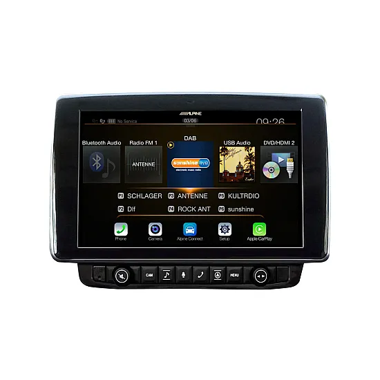 Alpine X903D-DU 9” Touch Screen Navigation for Fiat Ducato III, Citroën Jumper II and Peugeot Boxer II