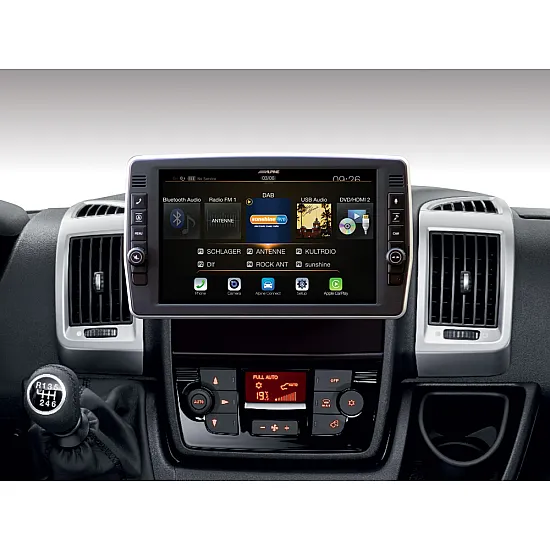 Alpine X903D-DU2 9” Touch Screen Navigation with Swivel Display for Fiat Ducato III, Citroën Jumper II and Peugeot Boxer II