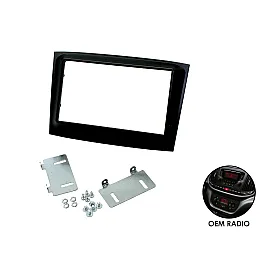 Connects2 Double DIN Stereo Fascia Plate Matt Black For Fiat - CT23FT23 Connects2 Double DIN Stereo Fascia Plate Matt Black For Fiat - CT23FT23