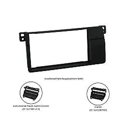 Connects2 Double DIN Stereo Fascia Plate For BMW - CT23BM03