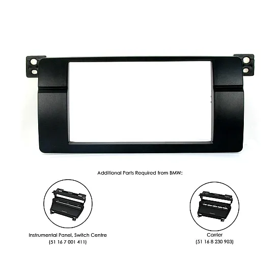 Connects2 Double DIN Stereo Fascia Plate For BMW - CT23BM07 Connects2 Double DIN Stereo Fascia Plate For BMW - CT23BM07