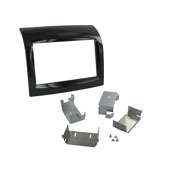 Connects2 Double DIN Stereo Gloss Black Fascia Plate For Citroen - CT23CT07