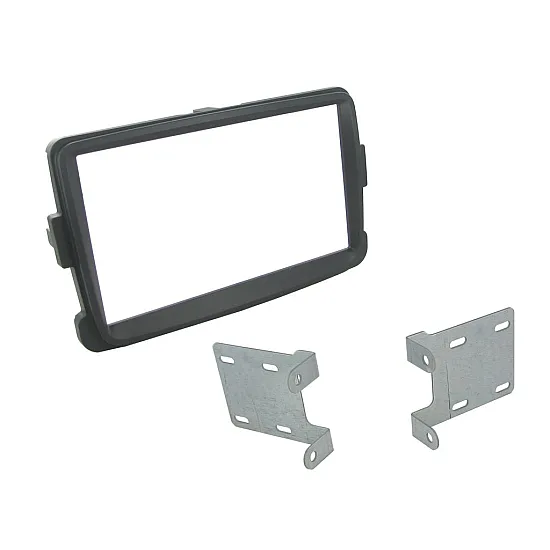 Connects2 Double DIN Stereo Grey Fascia Plate For Dacia - CT23DC08 Connects2 Double DIN Stereo Grey Fascia Plate For Dacia - CT23DC08