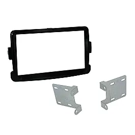 Connects2 Double DIN Stereo Piano Black Fascia Plate For Dacia - CT23DC09