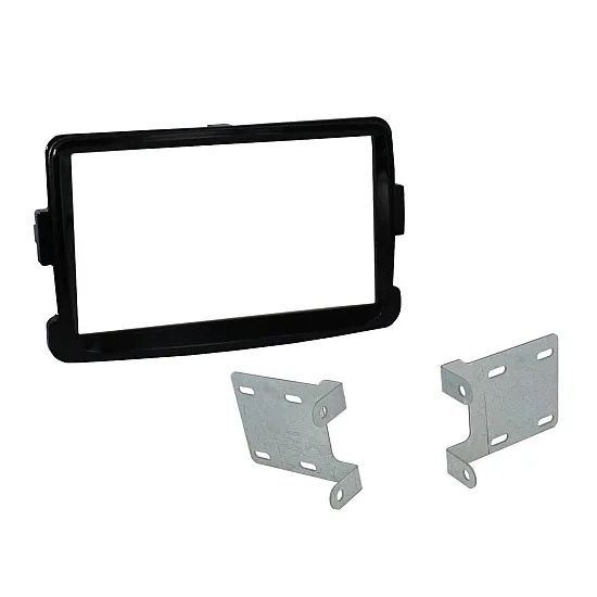 Connects2 Double DIN Stereo Piano Black Fascia Plate For Dacia - CT23DC09 Connects2 Double DIN Stereo Piano Black Fascia Plate For Dacia - CT23DC09