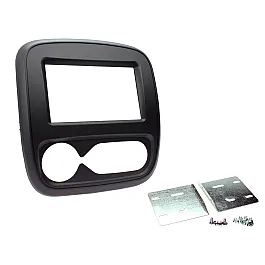 Connects2 Double DIN Stereo Fascia Plate Matt Black For Fiat - CT23FT35
