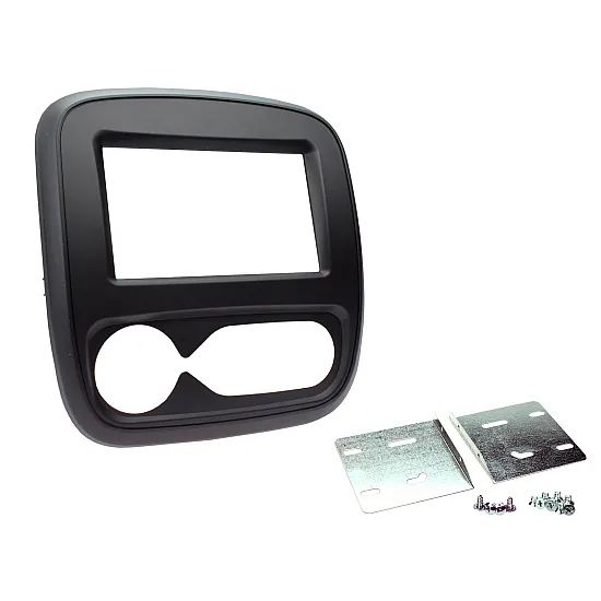 Connects2 Double DIN Stereo Fascia Plate Matt Black For Fiat - CT23FT35 Connects2 Double DIN Stereo Fascia Plate Matt Black For Fiat - CT23FT35