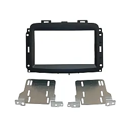 Connects2 Double DIN Stereo Fascia Plate Matt Black For Fiat - CT23FT38