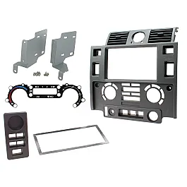 Connects2 Double Din Fascia Fitting Kit For Land Rover Defender Matt Black - CT23LR07