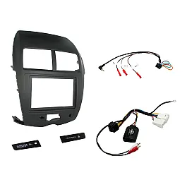 Connects2 Car Stereo Fitting Kit Double DIN Facia Radio Installation For Mitsubishi - CTKMT02