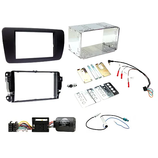 Connects2 Car Stereo Fitting Kit Double DIN Facia Radio Installation For Seat - CTKST01
