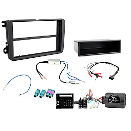 Connects2 Car Stereo Fitting Kit Double DIN Facia Radio Installation For Volkswagen - CTKVW04