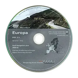 Audi Navigation DVD (2012 - Western Europe) for RNS-E (Navigation Plus)