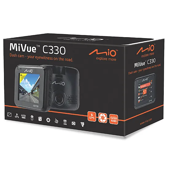 MIO MIVUE C330 GPS 1080P Dash Cam Driving Recorder with Safety Cameras MIO MIVUE C330 GPS 1080P Dash Cam Driving Recorder with Safety Cameras