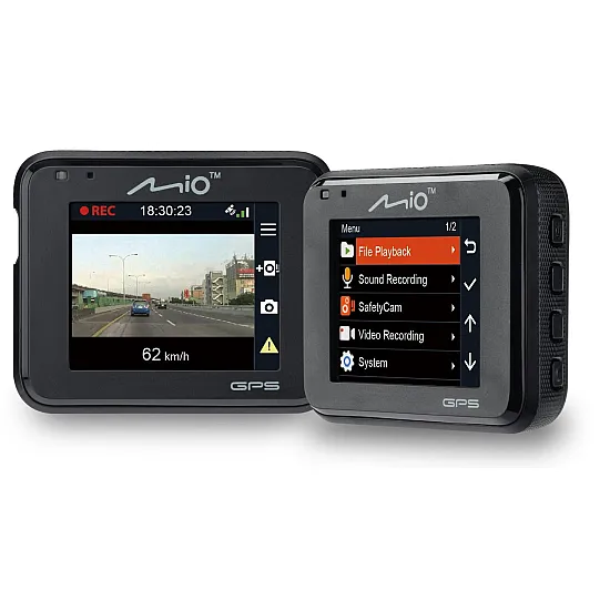 Mio Mivue C380 DUAL 2" Car Dash Cam Front Rear 32GB 1080p Full HD GPS Tracking