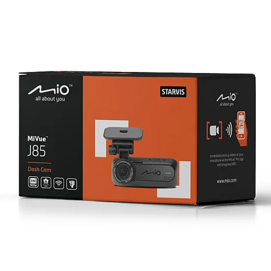 Mio Mivue J85 Car Dash Camera GPS Tracking 2.5K QHD 1600p Video Recording Wi-Fi Mio Mivue J85 Car Dash Camera GPS Tracking 2.5K QHD 1600p Video Recording Wi-Fi
