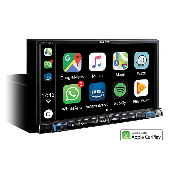 Alpine INE-W720D 7" Car Sat Nav Apple CarPlay Android Auto Bluetooth DAB