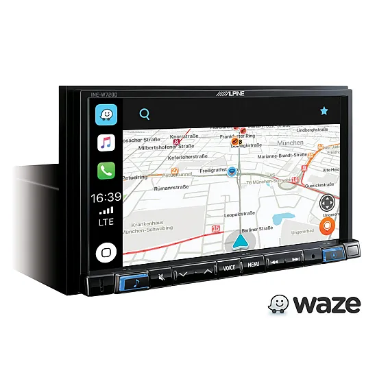 Alpine INE-W720D 7" Car Sat Nav Apple CarPlay Android Auto Bluetooth DAB