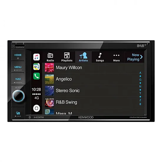 Kenwood DNR4190DABS Mechless Double Din WVGA 6.2" Touch Screen USB iPhone Android Control Kenwood DNR4190DABS Mechless Double Din WVGA 6.2" Touch Screen USB iPhone Android Control