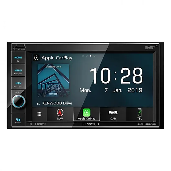 Kenwood DNR4190DABS Mechless Double Din WVGA 6.2" Touch Screen USB iPhone Android Control Kenwood DNR4190DABS Mechless Double Din WVGA 6.2" Touch Screen USB iPhone Android Control
