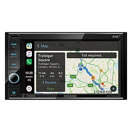 Kenwood DNR4190DABS Mechless Double Din WVGA 6.2" Touch Screen USB iPhone Android Control
