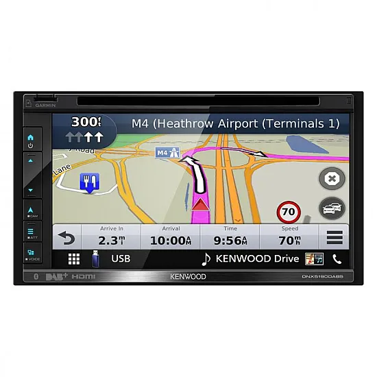 Kenwood DNX5190DABS 6.8” Garmin Navigation System DAB Radio Apple CarPlay Android Auto Kenwood DNX5190DABS 6.8” Garmin Navigation System DAB Radio Apple CarPlay Android Auto