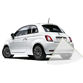 Fiat 500 Reversing Camera Kit with Guidelines for 5" Uconnect