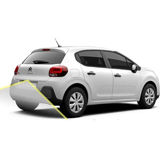 Citroen C3 2017+ Reversing Rear View Camera Kit with Moving Guidelines Citroen C3 2017+ Reversing Rear View Camera Kit with Moving Guidelines