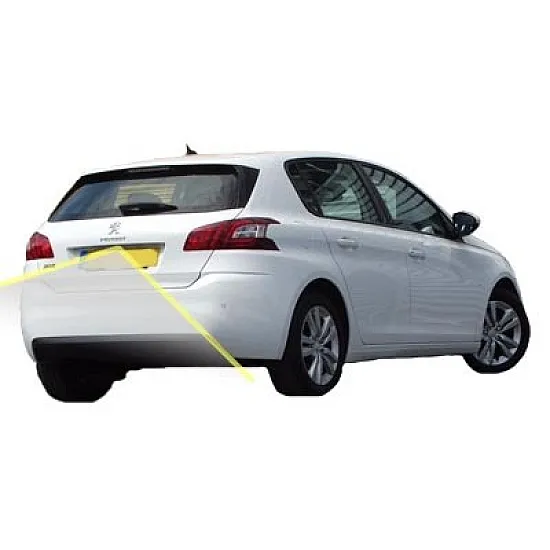 Peugeot 308 Reversing Rear View Camera Kit with Moving Guidelines Peugeot 308 Reversing Rear View Camera Kit with Moving Guidelines