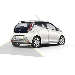 TOYOTA AYGO Reversing Rear View Camera Kit with Guidelines