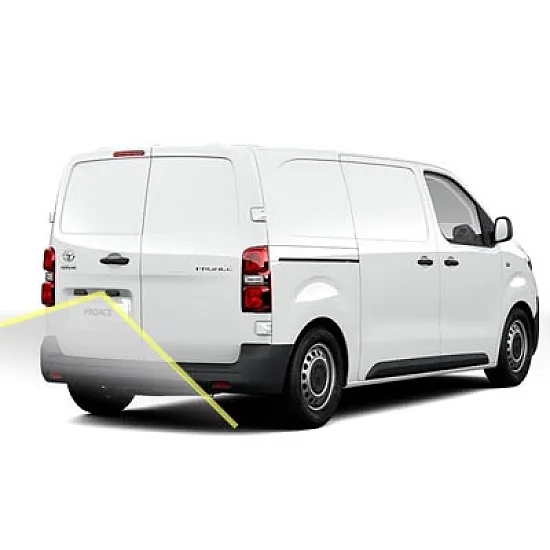 Toyota ProAce Reversing Rear View Camera Kit With Guidelines Toyota ProAce Reversing Rear View Camera Kit With Guidelines