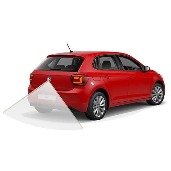 VW Polo AW 2020 Reversing camera Kit Solution with VW Emblem Camera and Fixed Guidelines - Lowline
