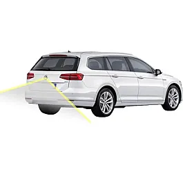 VW Passat Estate B8 Rear Camera Kit with Emblem Camera & Moving Guidelines - Genuine