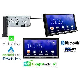 Sony XAV-AX3250 Car Stereo System - 2DIN DAB Bluetooth Apple Carplay Android Auto