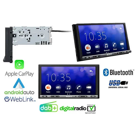 Sony XAV-AX3250 Car Stereo System - 2DIN DAB Bluetooth Apple Carplay Android Auto Sony XAV-AX3250 Car Stereo System - 2DIN DAB Bluetooth Apple Carplay Android Auto