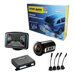 STEELMATE PTSV404 Rear Parking Sensors With Camera and Monitor STEELMATE PTSV404 Rear Parking Sensors With Camera and Monitor