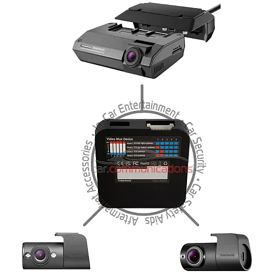 Thinkware F790 FHD 1080p Dash Cam - 3-Channel Commercial Pack - GPS - WIFI - 32GB