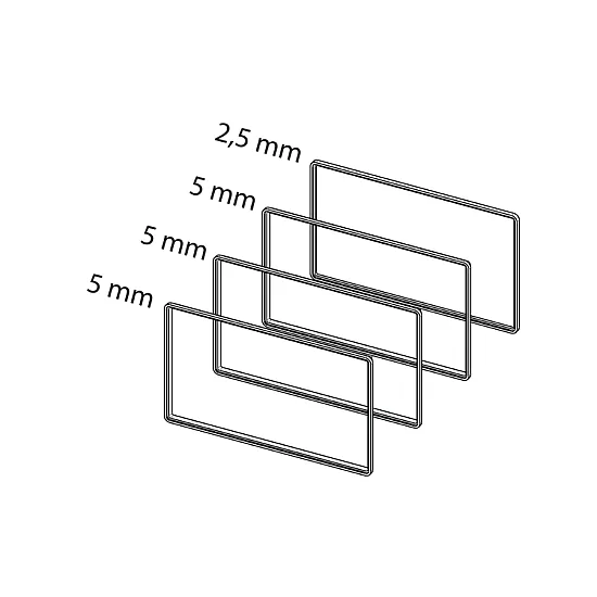 Double DIN Car Audio Radio Spacer Trim Set (MATT BLACK)
