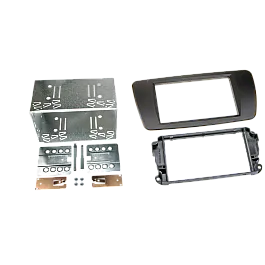 Seat Ibiza (2008-2017) Double DIN Flush Fit Car Stereo Fascia Adapter Panel (MATT BLACK)