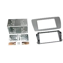 Seat Ibiza (2008-2017) Double DIN Flush Fit Car Stereo Fascia Adapter Panel (LIGHT GREY)
