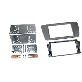 Seat Ibiza (2008-2017) Double DIN Flush Fit Car Stereo Fascia Adapter Panel (BLUE GREY)