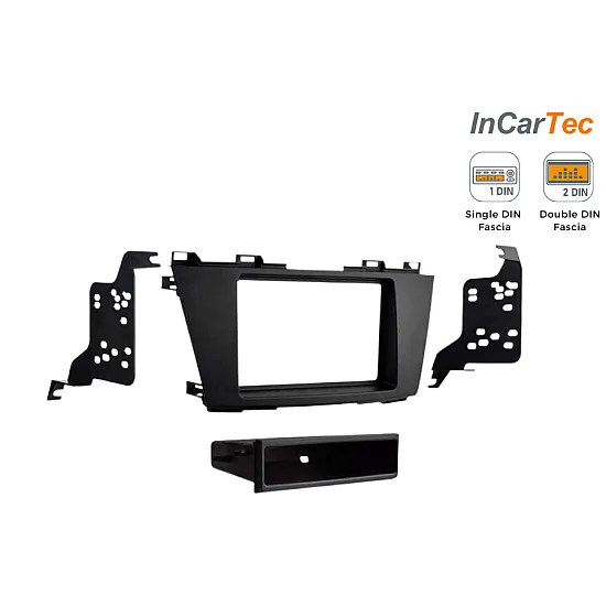 Mazda 5 (2010-2018) Single/Double DIN Car Stereo Fascia Adapter Panel (MATT BLACK)