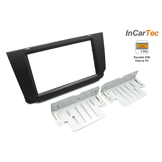 Seat Ibiza, Arona (2017-2021) Double DIN Car Stereo Fascia Adapter (MATT BLACK)