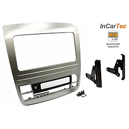 Toyota Alphard (2002-08) Double DIN Car Stereo Fascia Adapter (SILVER)