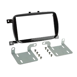 Fiat 500 (2016-2021) Uconnect 5 inch Double DIN Radio Fascia Gloss Black (BEVELLED EDGE)