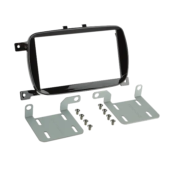 Fiat 500 (2016-2021) Uconnect 5 inch Double DIN Radio Fascia Gloss Black (BEVELLED EDGE) Fiat 500 (2016-2021) Uconnect 5 inch Double DIN Radio Fascia Gloss Black (BEVELLED EDGE)