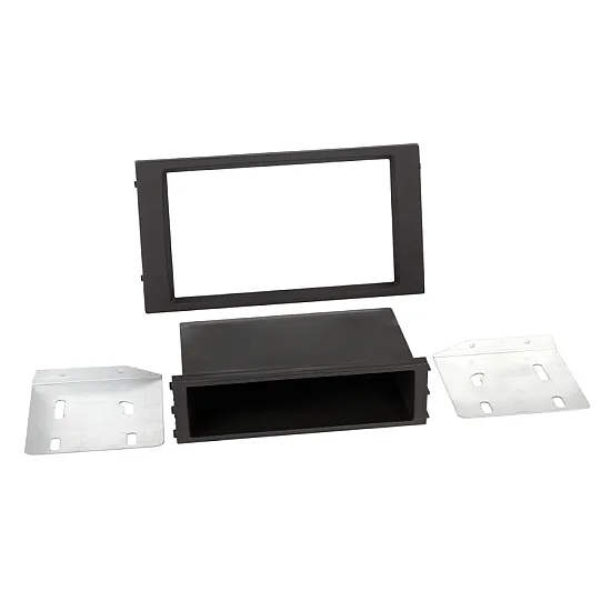 Seat Altea / Toledo Double DIN Radio Fascia Adaptor - Metallic Silver Seat Altea / Toledo Double DIN Radio Fascia Adaptor - Metallic Silver